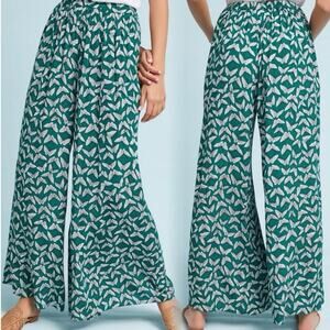 Anthropologie Acker Wide-Leg Pants In Butterfly Print